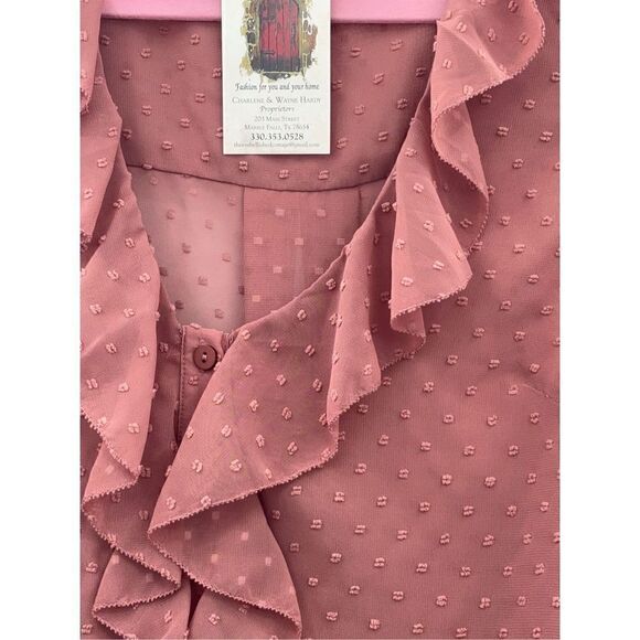 Wishlist apparel mauve sleeveless blouse - Picture 1 of 13
